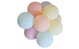 AG624D Kolorowe balony 70szt mix pastel