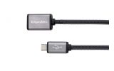 KM0333 Kabel USB-micro USB gniazdo-wtyk 0.2m OTG Kruger&Matz